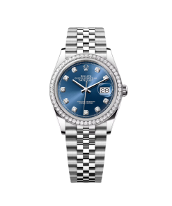 Rolex  Datejust 36mm 126284 Bright Blue Dial Jubilee Bracelet