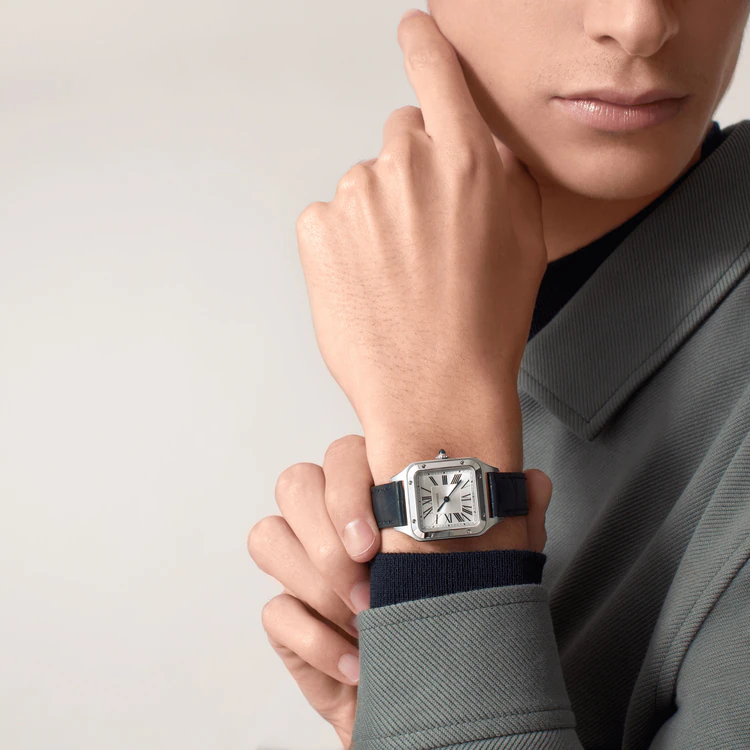 Cartier SANTOS-DUMONT Blue Strap 38mm - Image 12