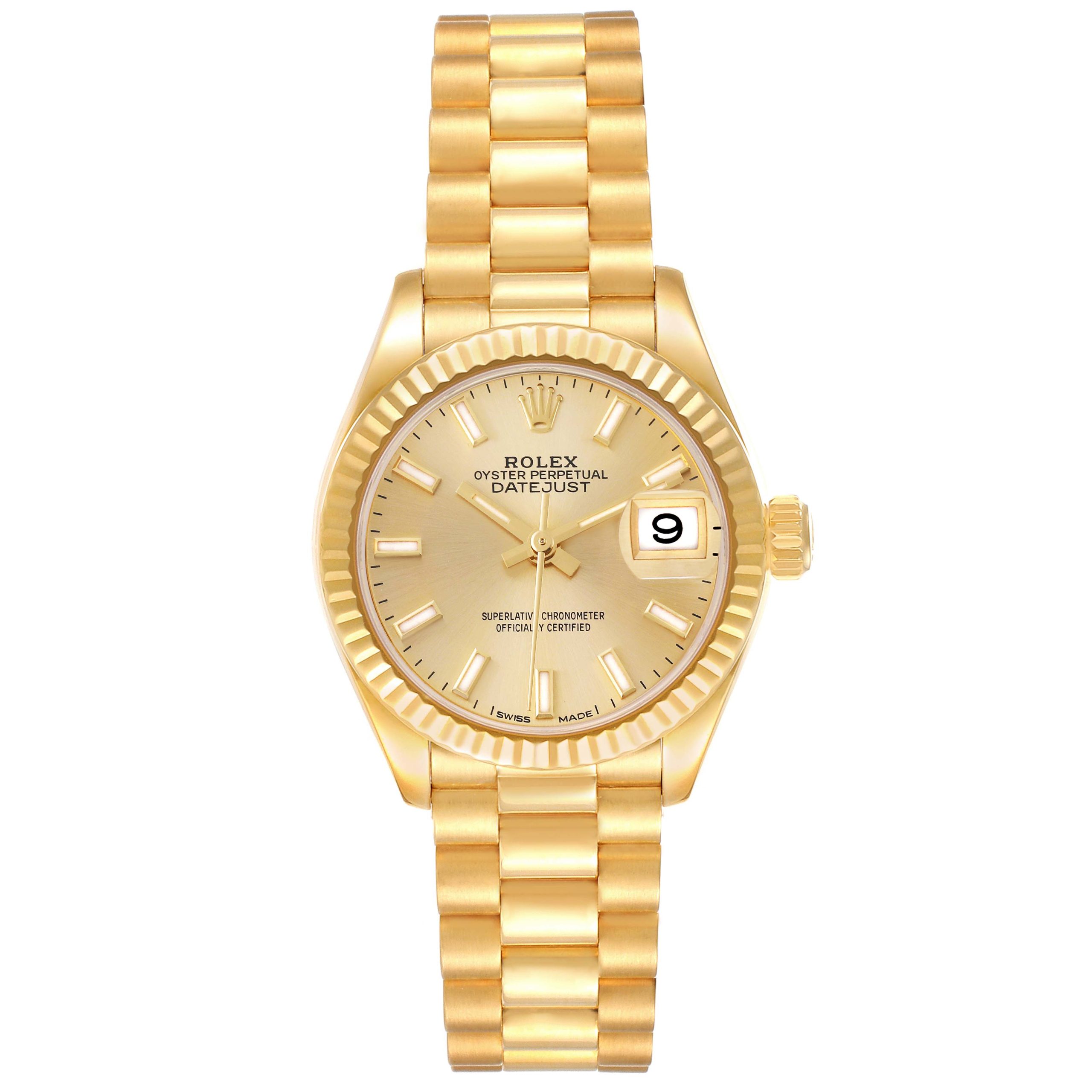 Rolex Lady-Datejust 28mm 279178 Champagne Dial - Image 3