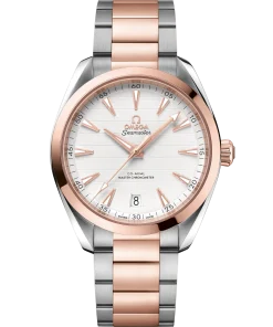 OMEGA Seamaster Aqua Terra 41 mm Silver Dial Stainless Steel and Sednaâ„¢ 18k Rose Gold Bracelet 220.20.41.21.02.001