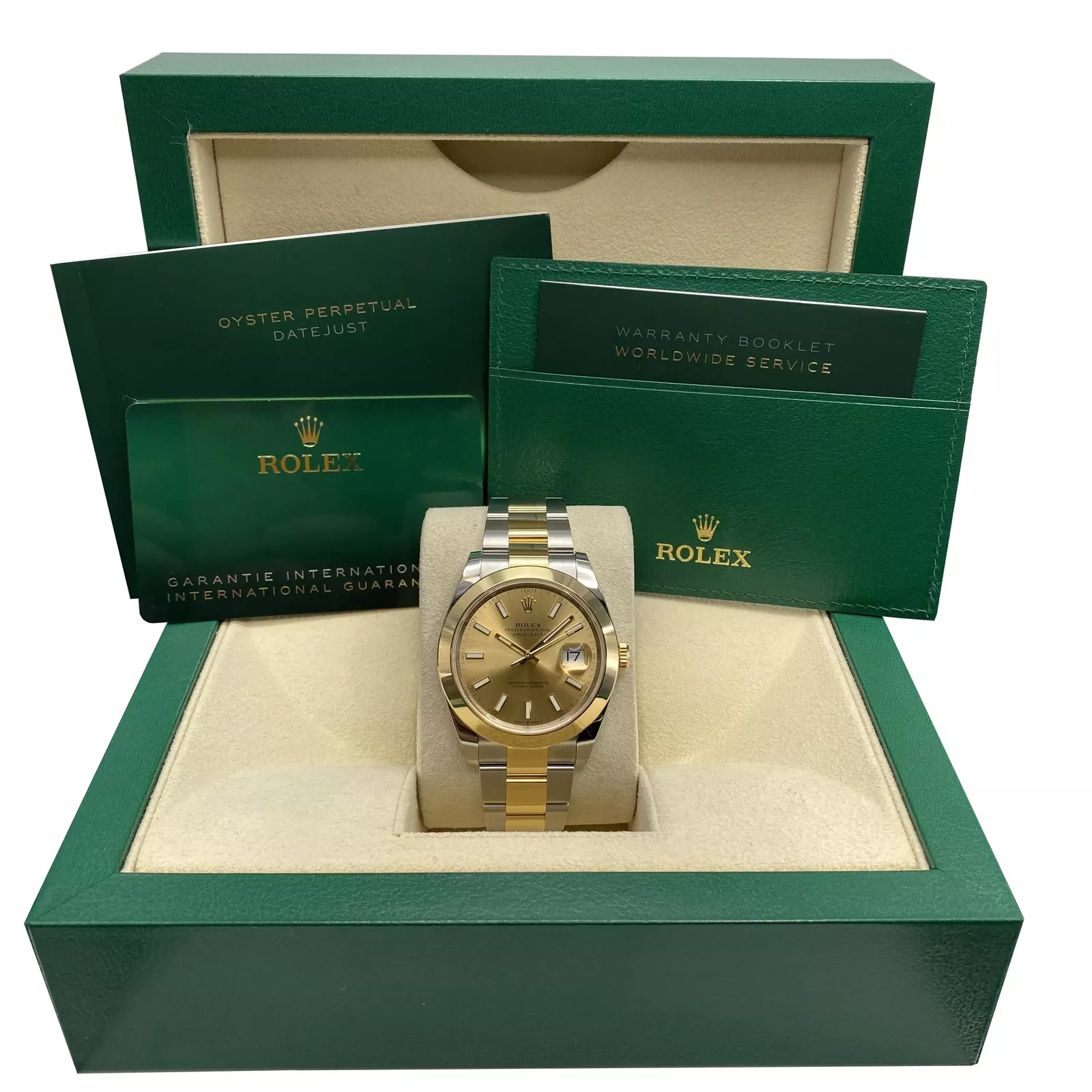 Rolex Datejust 41mm 126303 Champagne Index Oyster Steel and Yellow Gold Mens Watch - Image 9