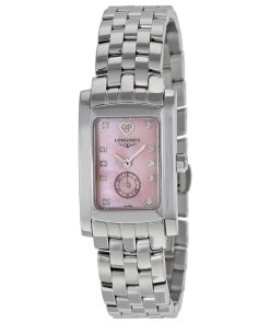 Longines Women's L51554936 Dolce Vita Limited Edition Audrey Hepburn Heart Diamond Stainless Steel Watch