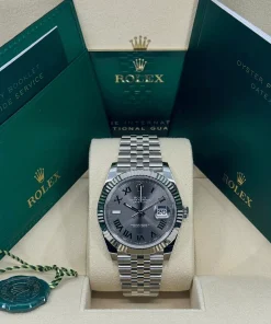 Alternative view of 12A【Super Clone】Rolex  Datejust 36mm 126234 Datejust Slate Roman Dial Jubilee Watch