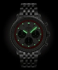 Alternative view of Breitling Navitimer B01 Chronograph 43 Boeing 747 Limited Edition Boutique Exclusive Stainless Steel Bracelet AB01383B1G1A1