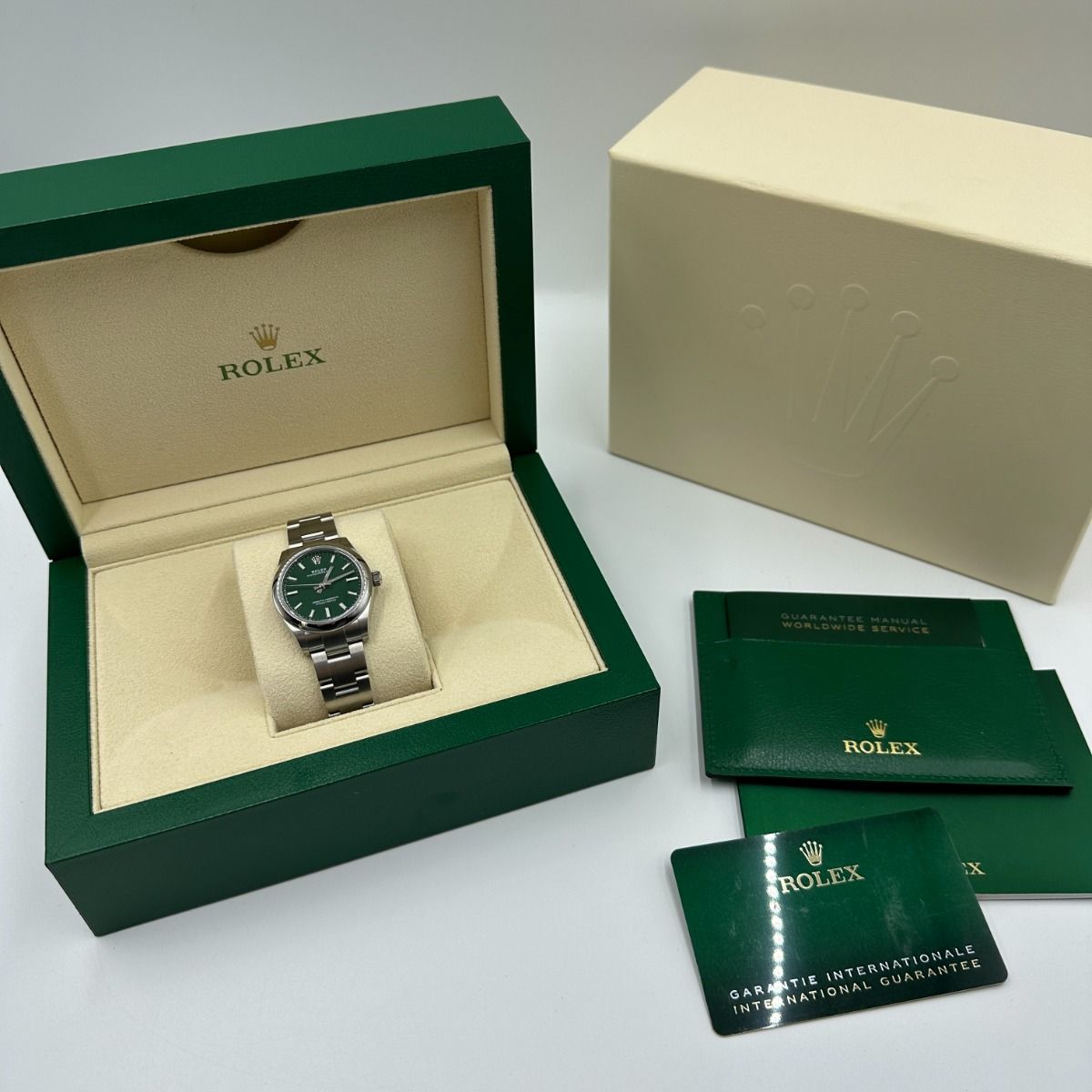 Rolex Oyster Perpetual 31mm 277200-0006 Green Dial Oyster Bracelet Watch - Image 12