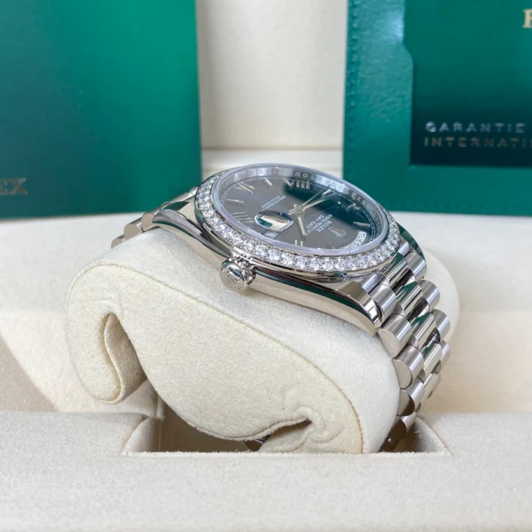 Rolex Day-Date 40mm 228349RBR-0005 Bright Blue Dial President Bracelet - Image 6