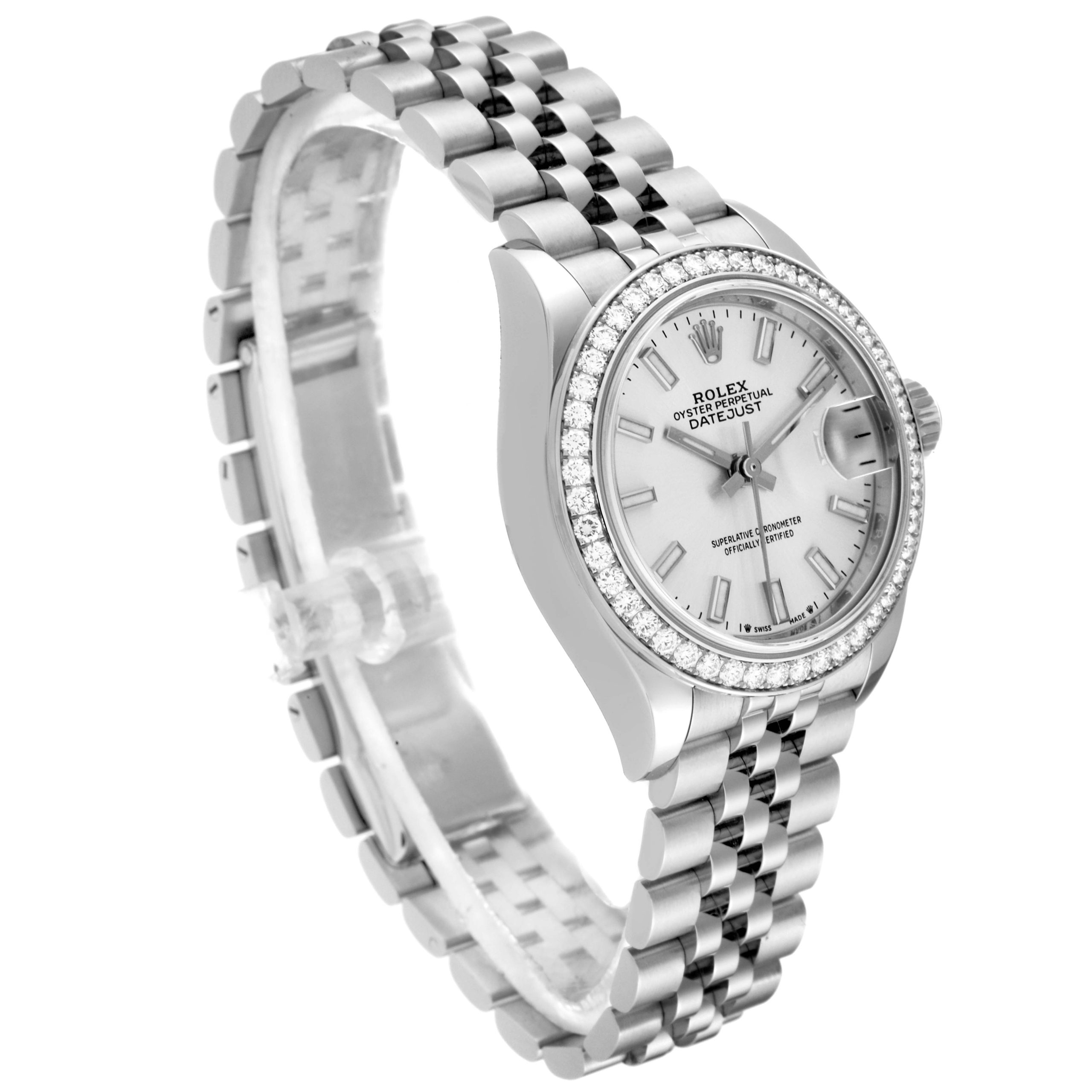 Rolex Lady-Datejust 28mm 279384RBR Silver Dial Oyster Bracelet - Image 4