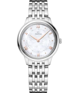 Omega De Ville Prestige 30 mm White Dial Stainless Steel Bracelet 434.10.30.60.05.001