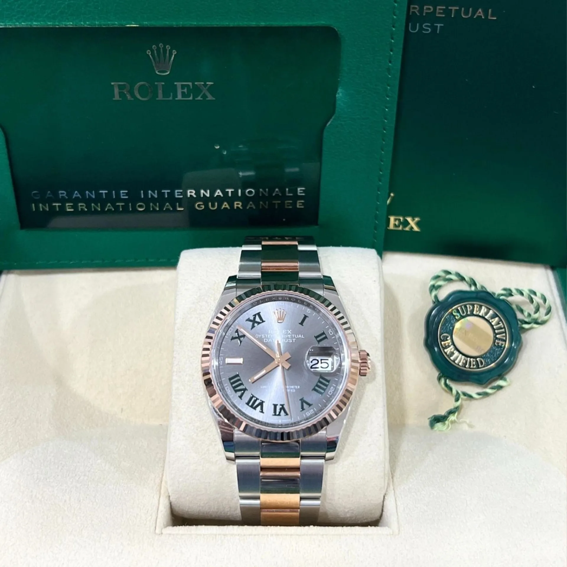 Rolex Datejust 36mm 126231 Slate Dial Oyster Bracelet Watch - Image 3