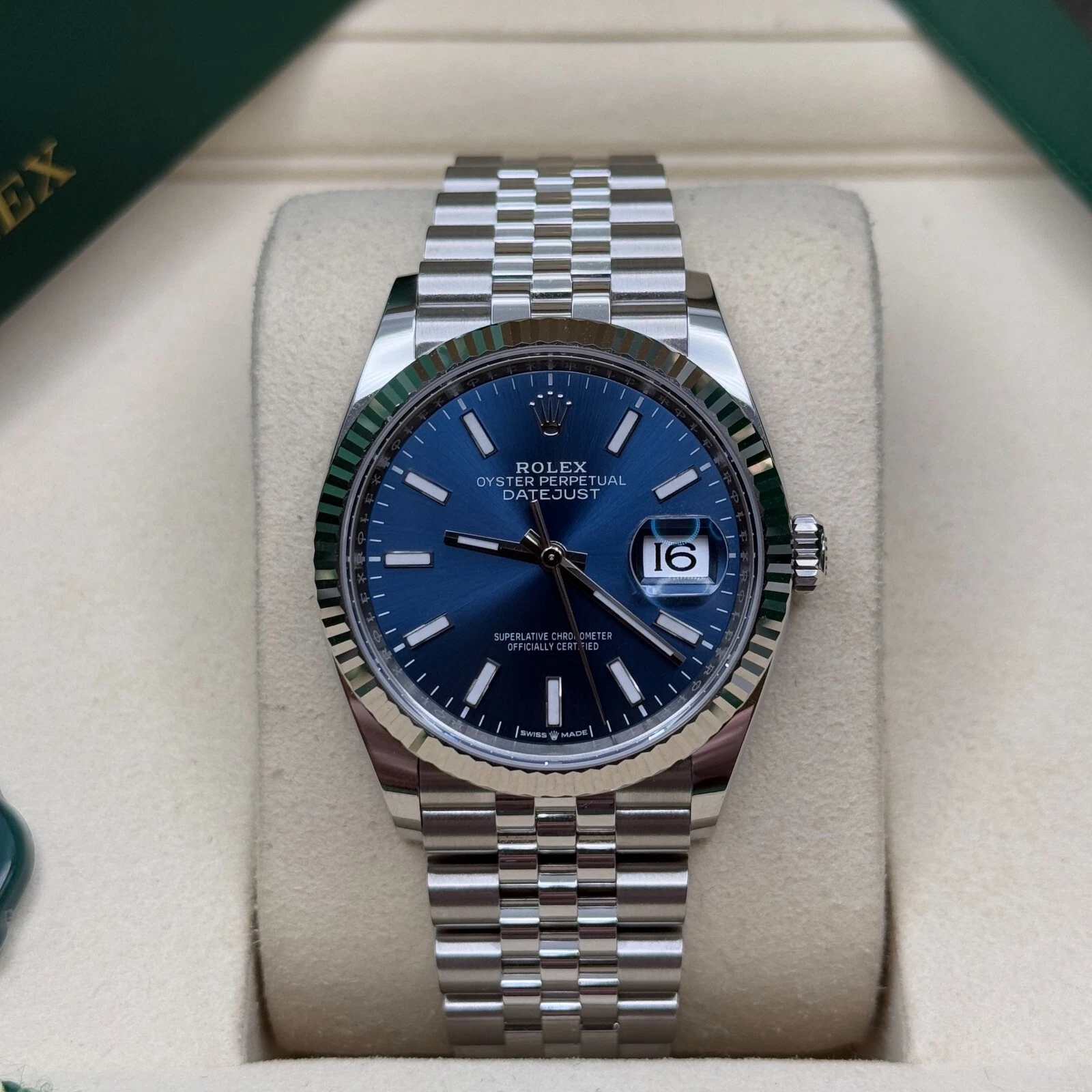 Rolex Datejust 36mm 126234 Blue Index Dial 36mm Oyster Stainless Steel - Image 12