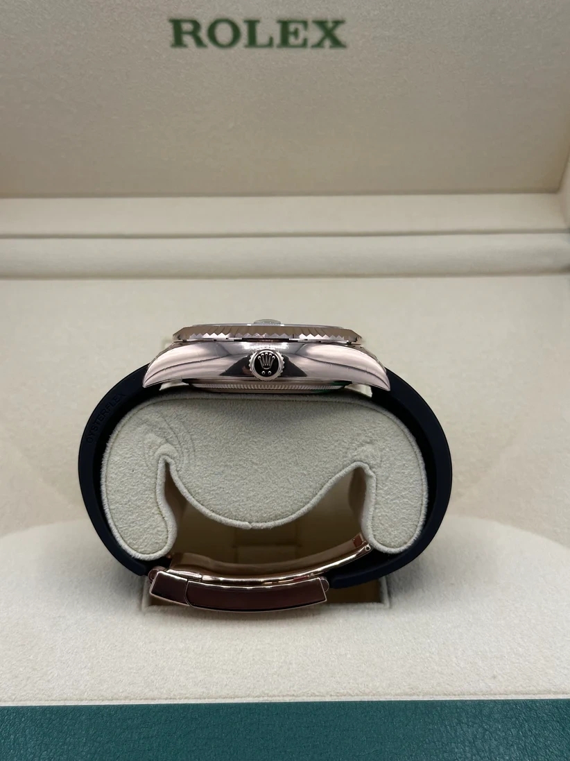 Rolex Sky-Dweller 42mm Rose Gold Chocolate Dial Oysterflex - 336235 - Image 6