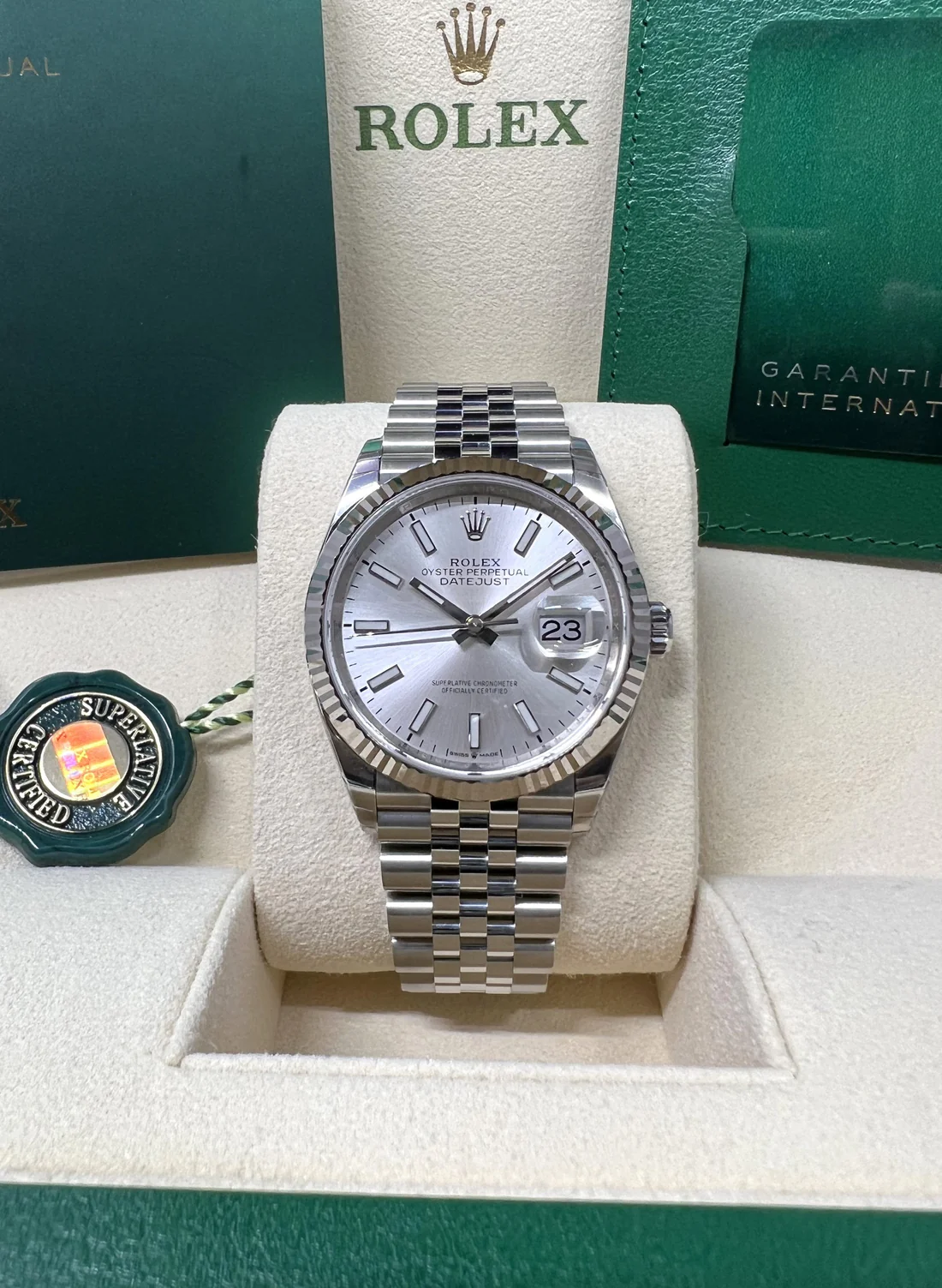 Rolex Datejust 36mm 126234 Silver Index Dial Oyster Stainless Steel - Image 8