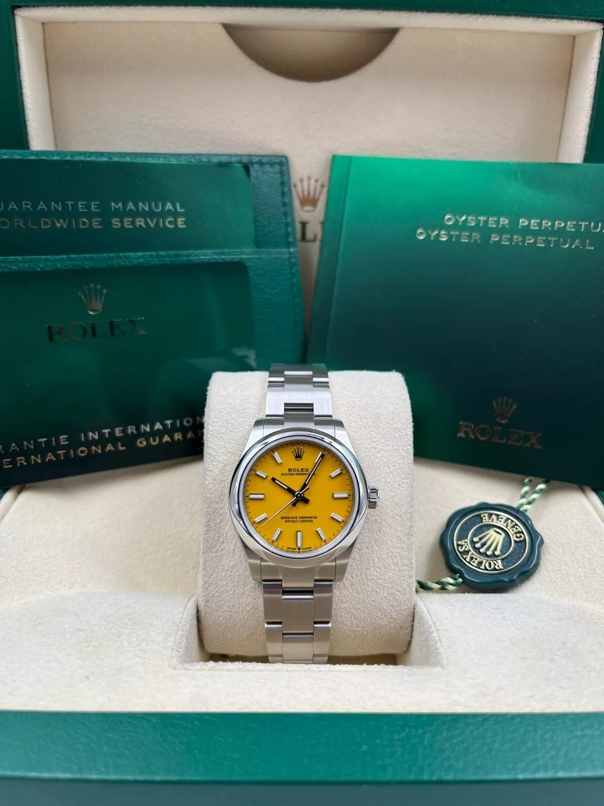 Rolex Oyster Perpetual 31mm 277200 Yellow Index - Image 9