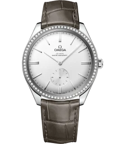 Omega De Ville Trésor 40mm Silver Dial with Diamonds Stainless Steel Strap 435.18.40.21.02.002