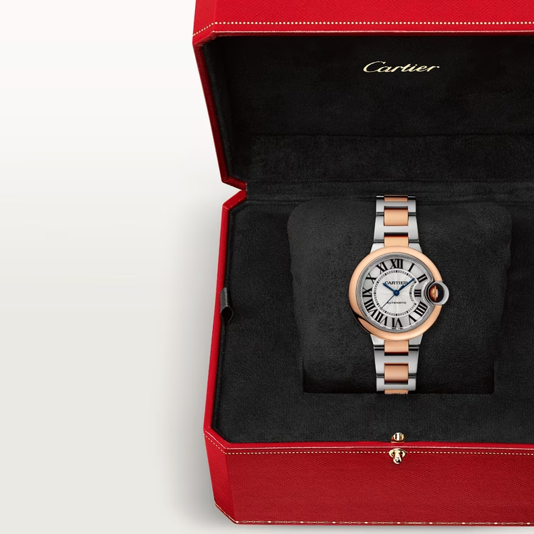 Cartier BALLON BLEU Rose Gold Mix 33mm - Image 8