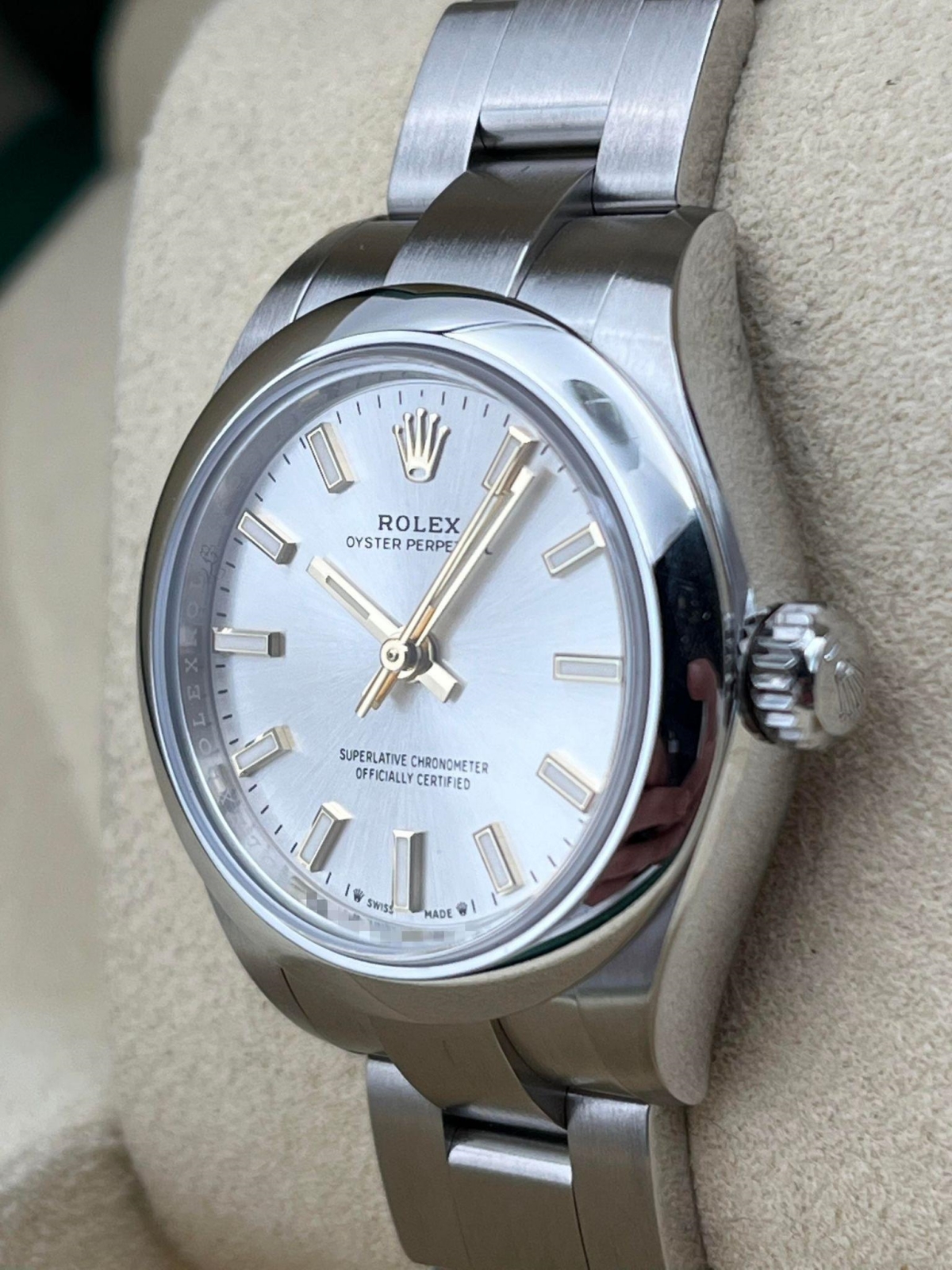 Rolex Oyster Perpetual 28mm 276200-0001 Silver Dial Oyster Bracelet Watch - Image 5