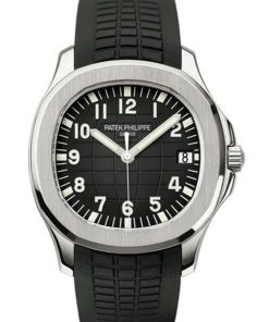 Alternative view of Patek Philippe Aquanaut Automatic Black Dial Stainless Steel Men's Watch 5167A-001