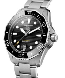 Alternative view of 【Top replica】TAG Heuer Aquaracer Calibre 5 Automatic Mens Black Steel Watch