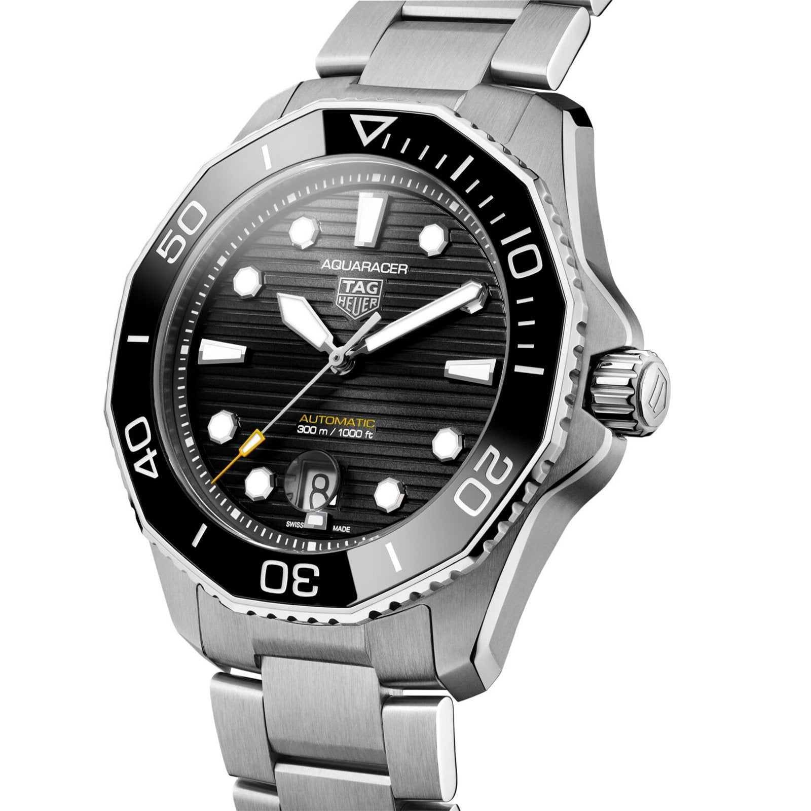 【Top replica】TAG Heuer Aquaracer Calibre 5 Automatic Mens Black Steel Watch - Image 2