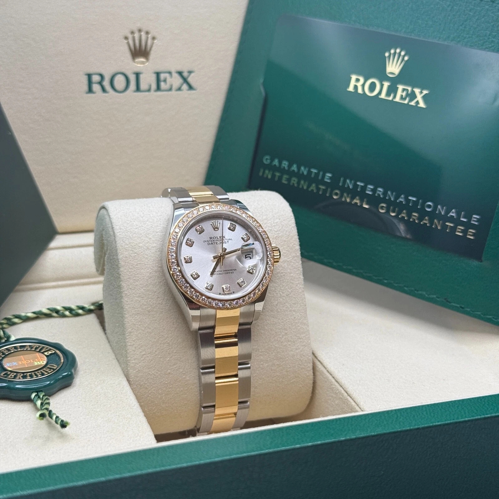 Rolex Lady-Datejust 28mm 279383RBR Silver Diamond Dial Yellow Rolesor Oyster Bracelet - Image 5