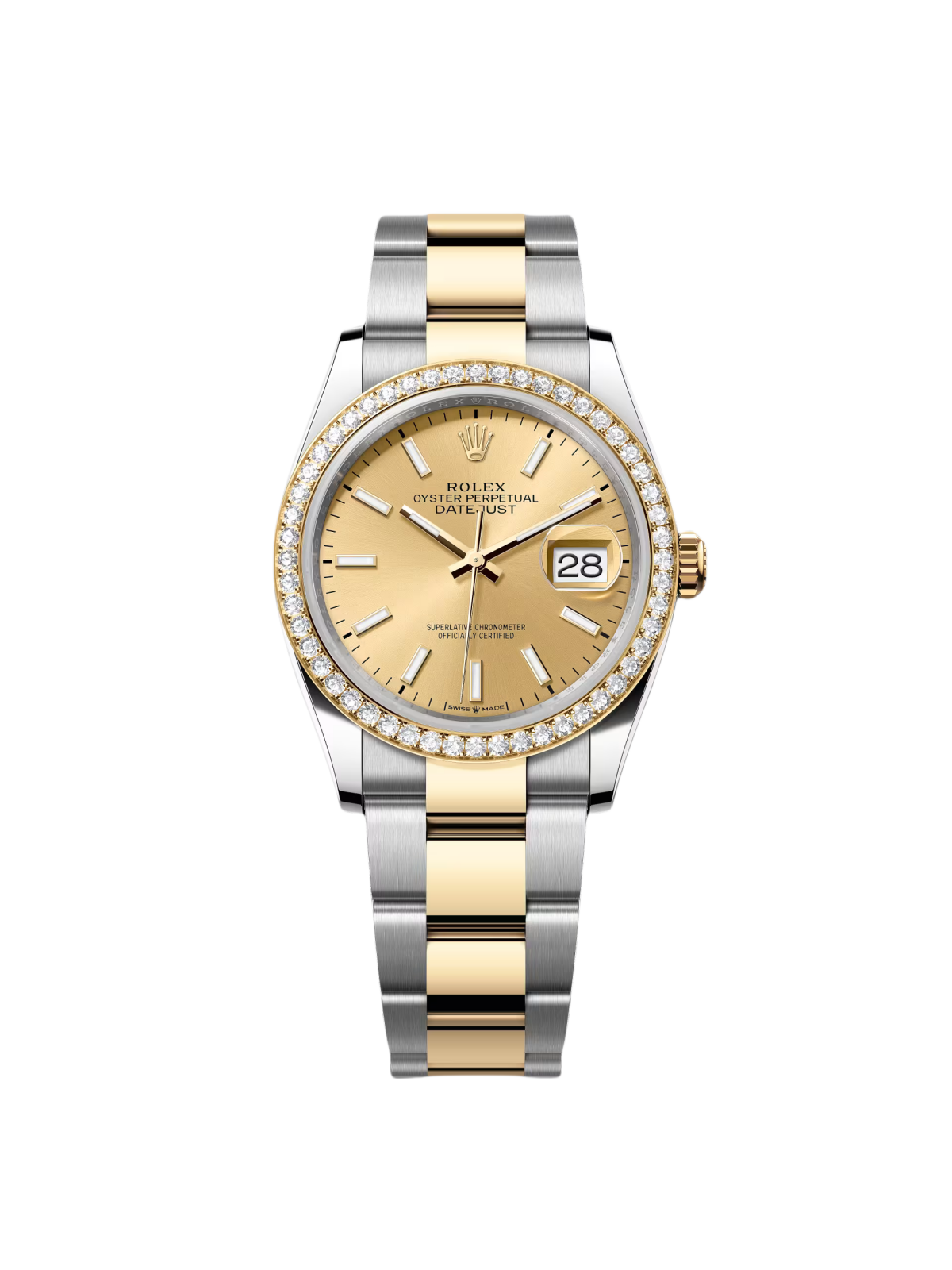 Rolex Datejust 126283RBR Champagne 36mm Dial