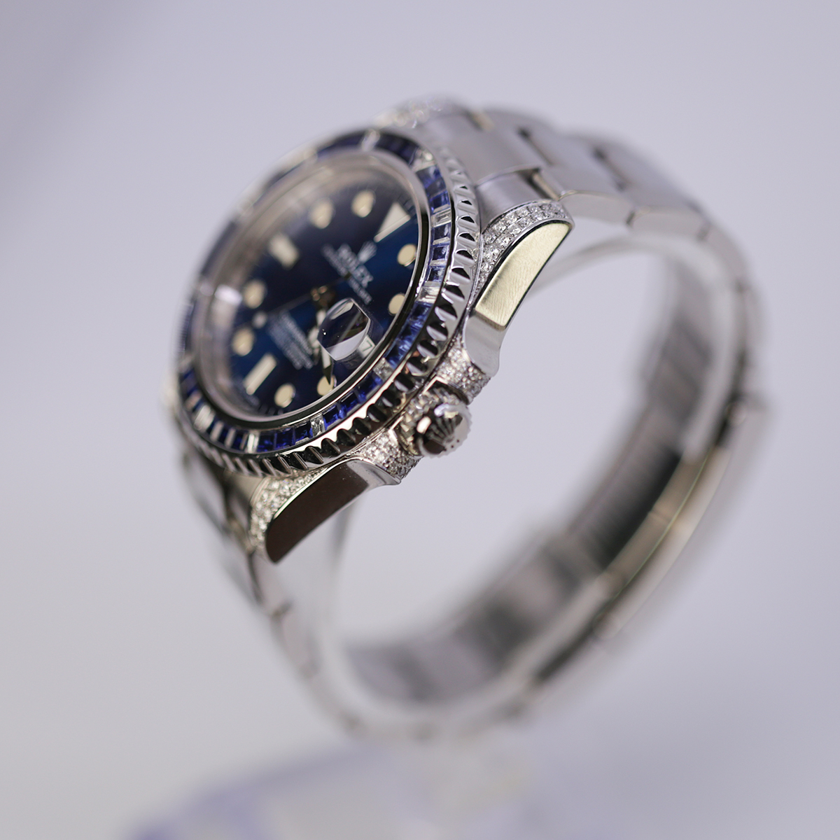 Rolex Submariner 40mm 116610LN Oyster Perpetual Date Aftermarket Dial, Diamond Bezel and Lugs Watch - Image 6