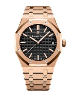 Audemars Piguet Royal Oak Selfwinding, 41mm, 18k Rose Gold, Black Dial, 15500OR.OO.1220OR.01