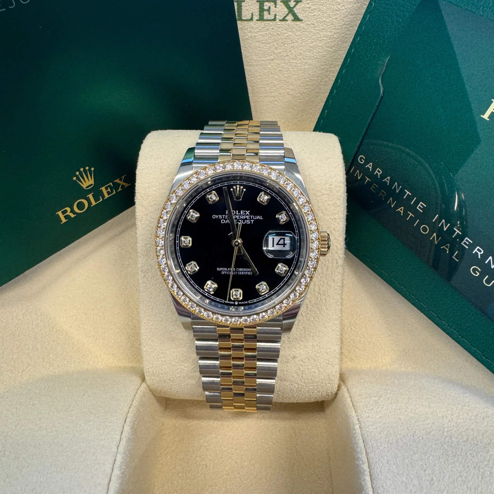 Rolex Datejust 36mm 126283 Bright Black Dial Oyster Bracelet Watch - Image 10
