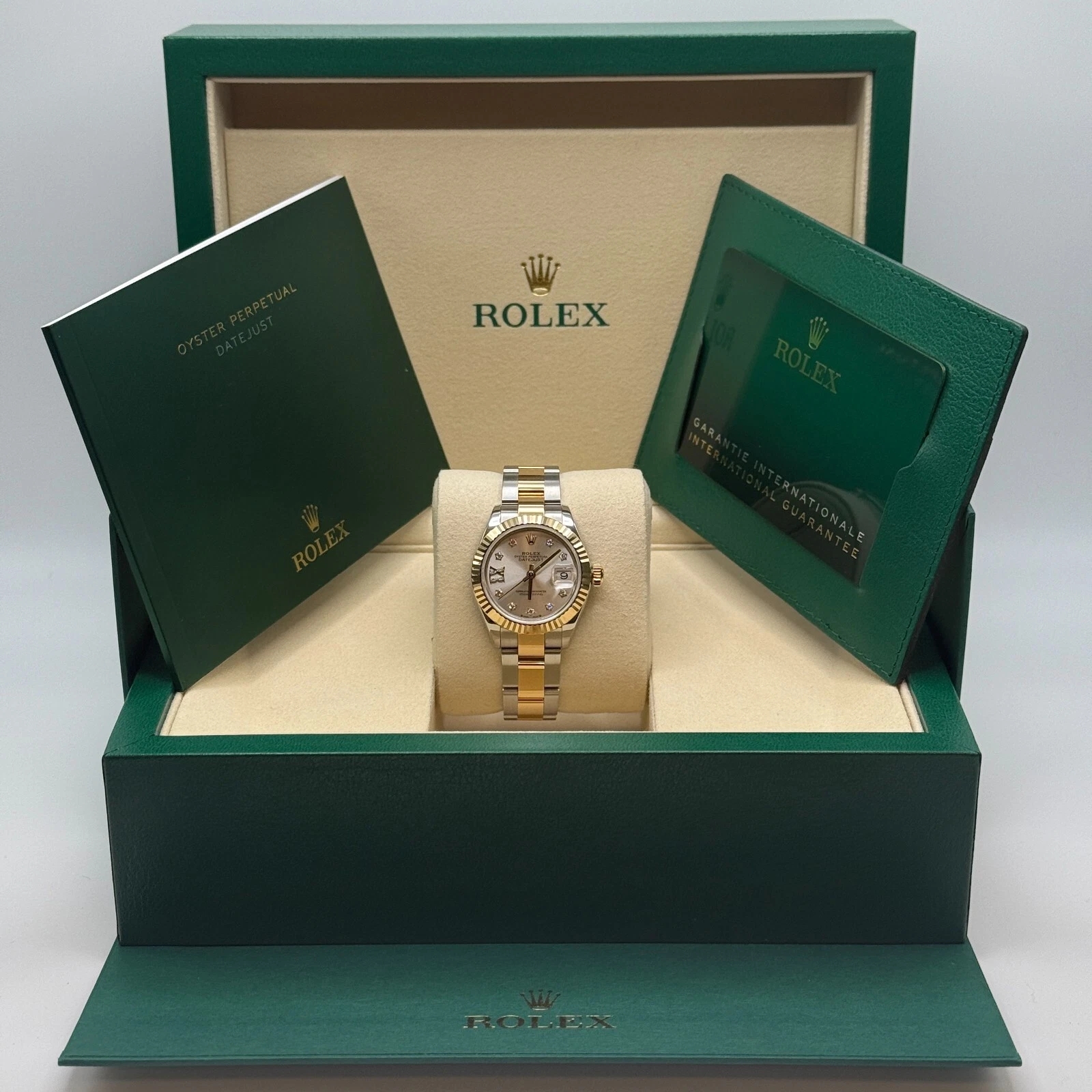 Rolex Lady-Datejust 28mm 279173 Silver Diamond Dial Oyster Bracelet - Image 8