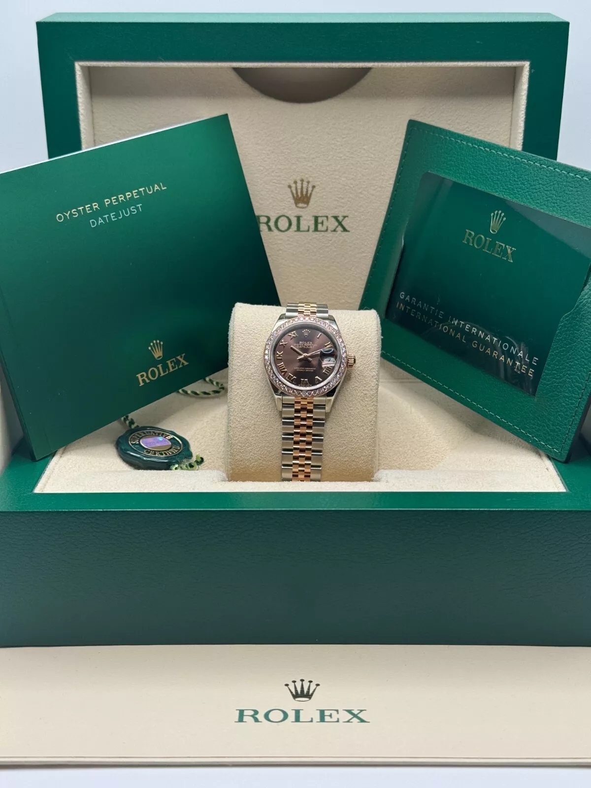 Rolex Lady-Datejust 28mm 279381RBR Chocolate Roman Dial Oyster Bracelet - Image 10