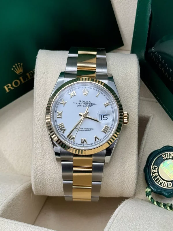 Rolex  Datejust 36mm 126233 White Dial Oyster Bracelet Watch