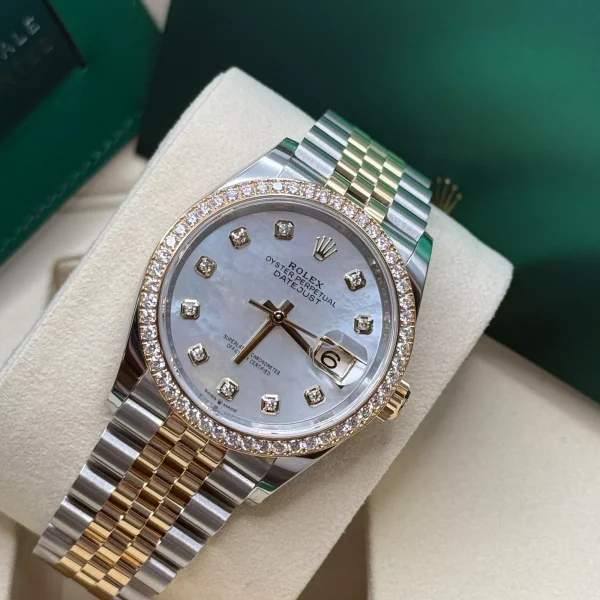 Rolex  Datejust 36mm 126283 White Mother-of-Pearl Dial Jubilee Bracelet Watch
