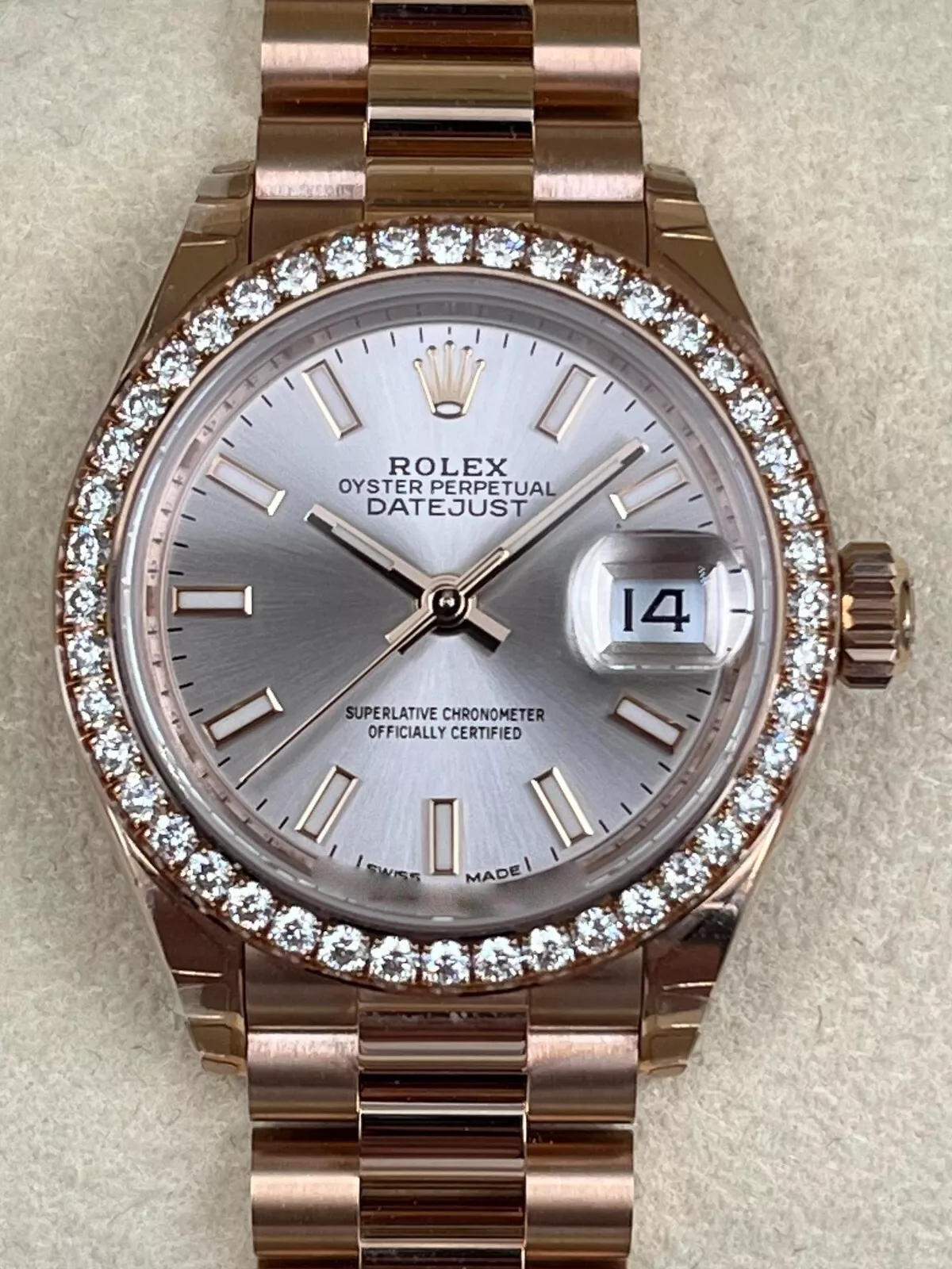 Rolex Lady-Datejust 28mm 279135RBR Rose Dial Jubilee Bracelet - Image 3