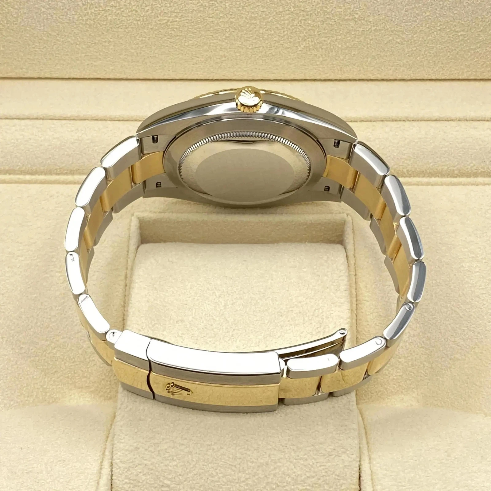 Rolex Datejust 41mm 126303 Champagne Index Oyster Steel and Yellow Gold Mens Watch - Image 8