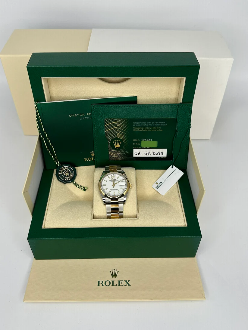 Rolex Datejust 36mm 126203 White Dial Domed Bezel Jubilee Bracelet - Image 12