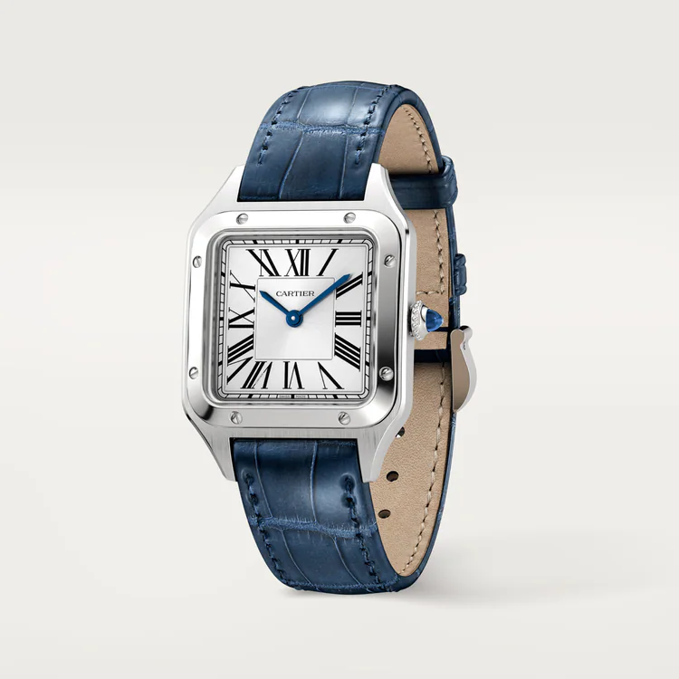 Cartier SANTOS-DUMONT Blue Strap 38mm - Image 2