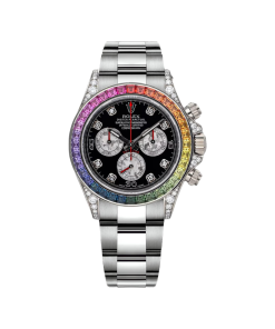 Rolex Daytona Cosmograph Daytona White Gold Rainbow Diamonds 40mm 116599RBOW Box & Papers
