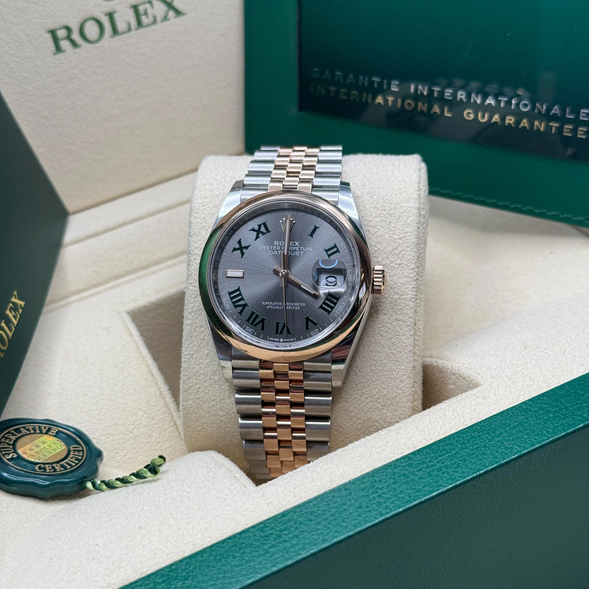 Rolex Datejust 36mm 126201 Slate Dial Jubilee Bracelet Watch - Image 6