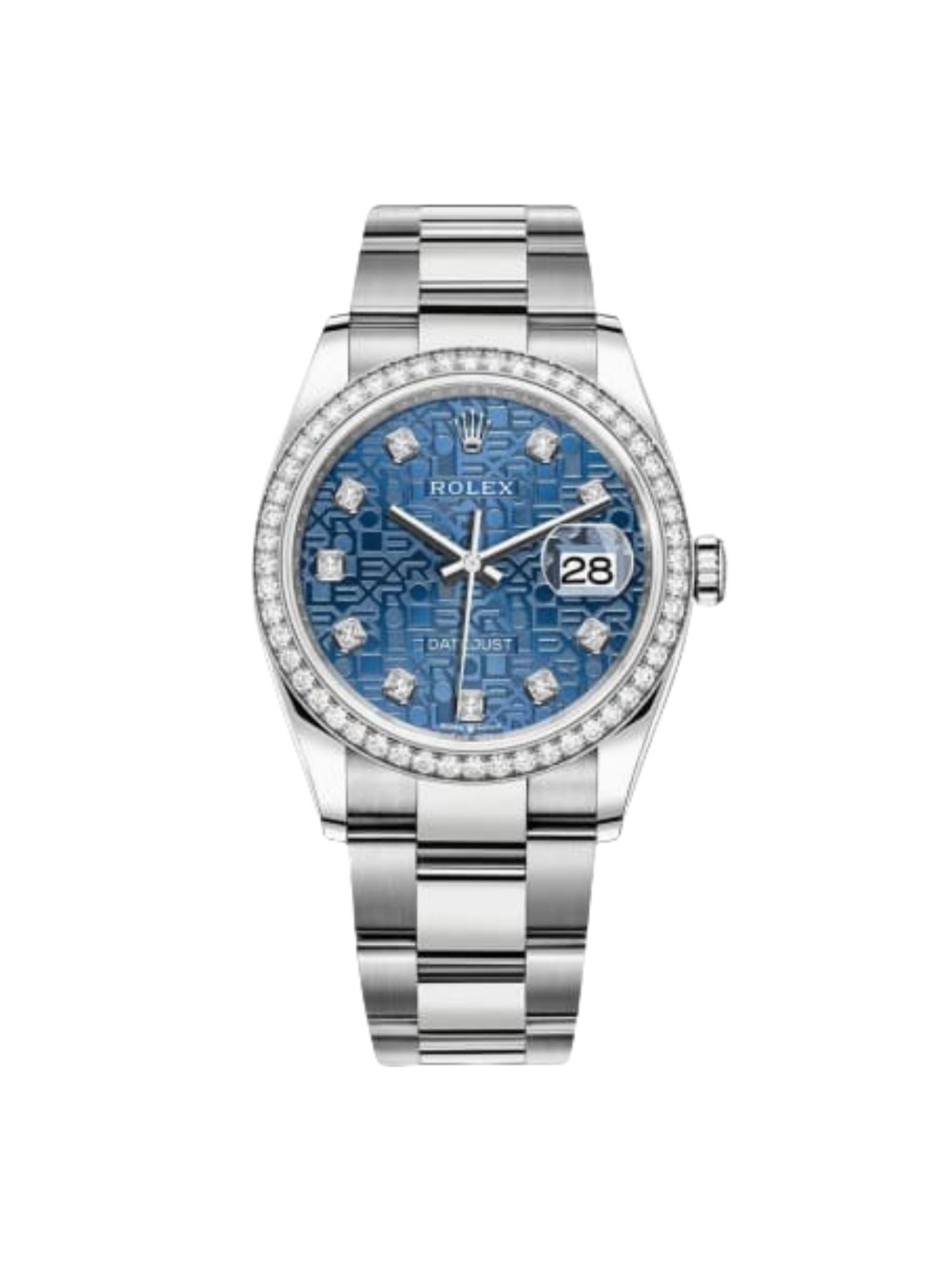 Rolex Datejust 36mm 126284 Blue Jubilee Diamond Dial & Diamond Bezel, Stainless Steel Oyster Bracelet Watch - Image 2