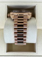 Rolex  Day-Date "President" 40mm Everose Gold Chocolate Diamond Baguette Dial - 228235