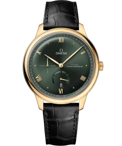 Omega De Ville Prestige 41 mm Green Dial 18k Yellow Gold Strap 434.53.41.21.10.001