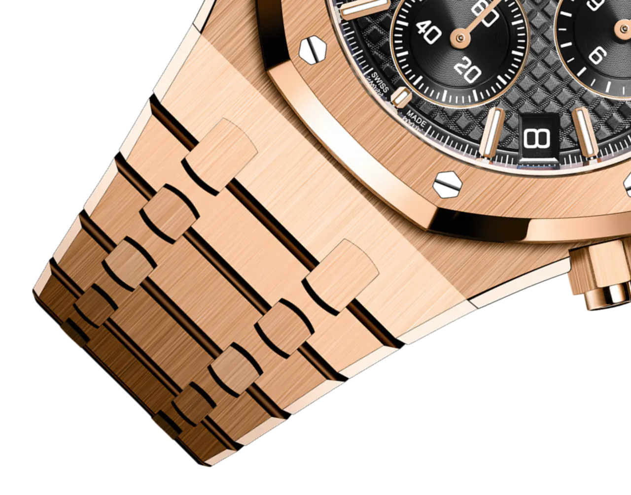Audemars Piguet ROYAL OAK Pink Gold Black Dial CHRONOGRAPH 41mm - Image 4