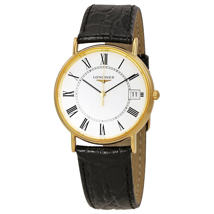 Longines Men's L4.819.2.11.2 Le Grande Classique Black Leather Watch