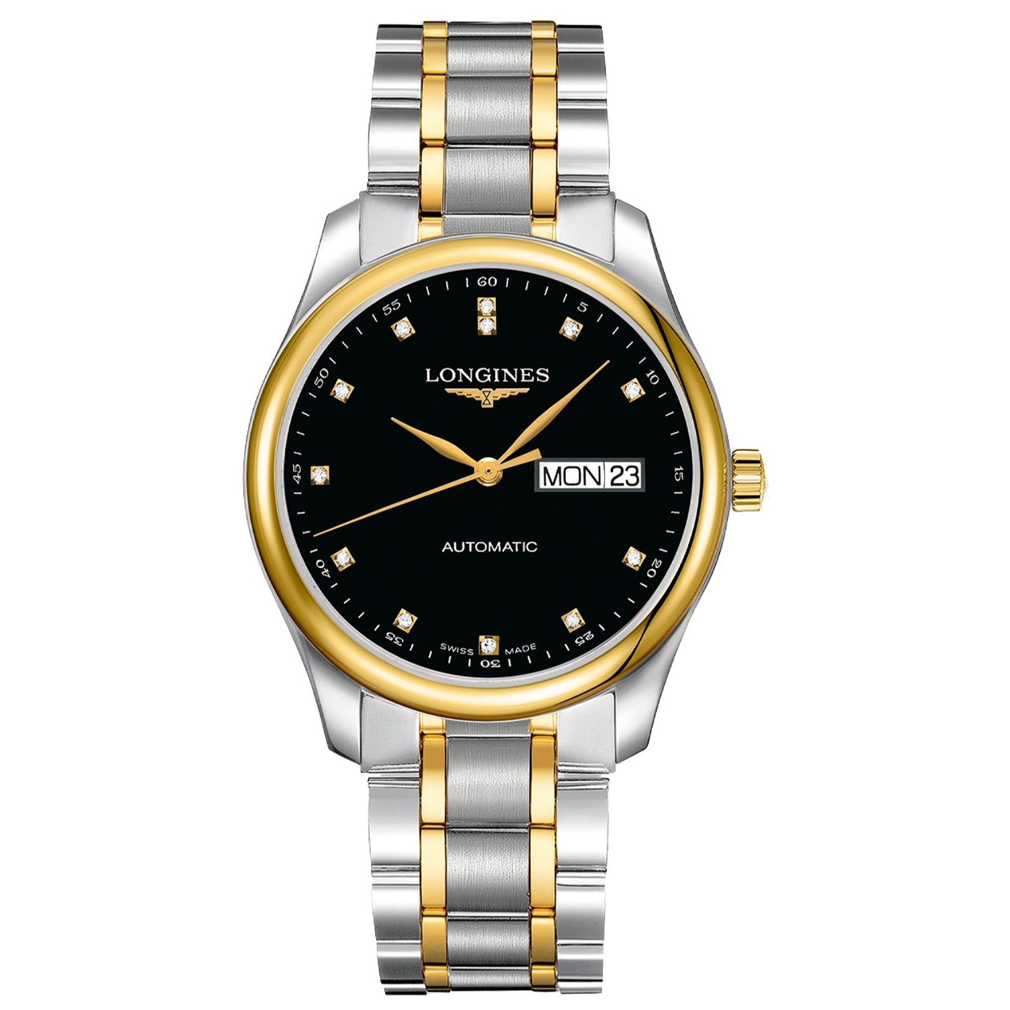 Longines Men's L2.755.5.57.7 Master Collection Diamond Two-Tone Stainless Steel Watch