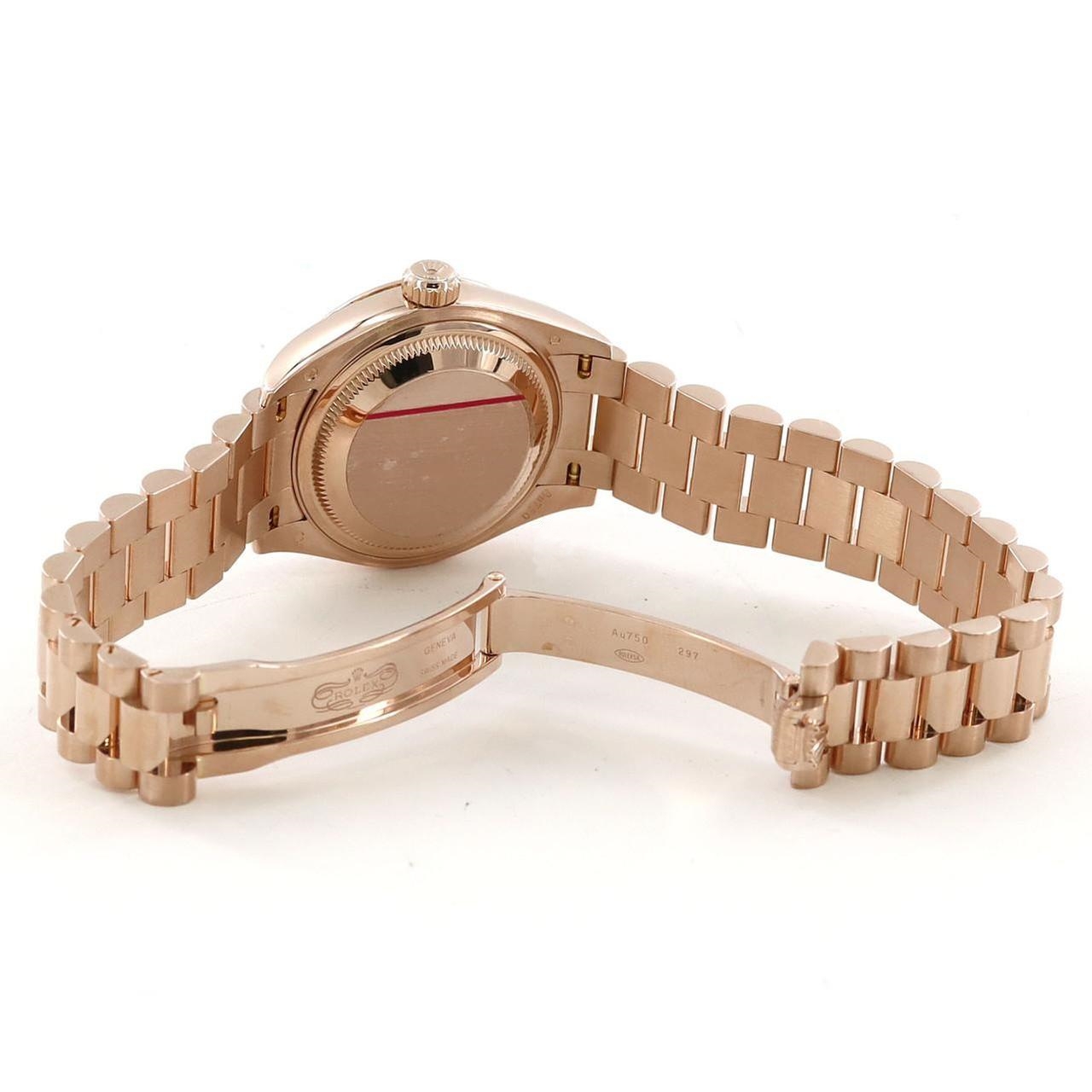 Rolex Lady-Datejust 28mm 279175 Rose Dial President Everose Gold - Image 10