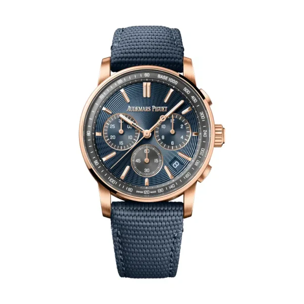 Audemars Piguet Code 11.59 Blue Dial Blue Rubber Strap 41mm 26393OR.OO.A348KB.01