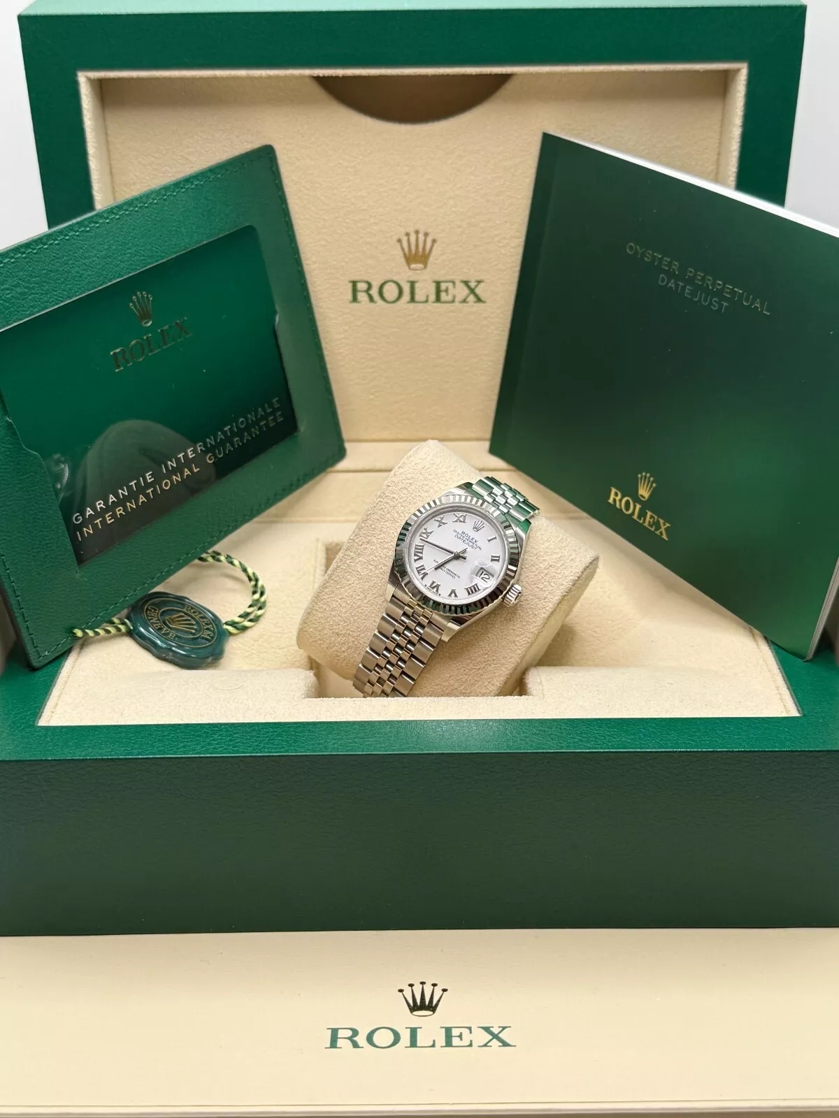 Rolex Lady-Datejust 28mm 279174 White Roman Dial Oyster Bracelet - Image 10