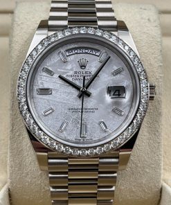 Alternative view of Rolex  Day-Date 40mm 228349RBR-0040 Meteorite Dial President Bracelet
