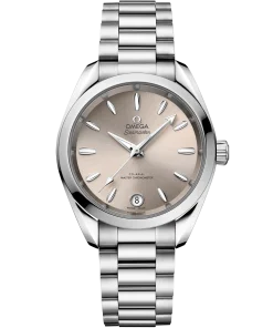 Omega Seamaster Aqua Terra SHADES 34 mm Sandstone Dial Stainless Steel Bracelet 220.10.34.20.09.001