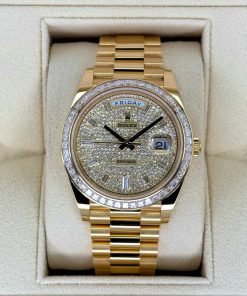Alternative view of Rolex Day-Date 40mm 228398TBR-0036 Diamond Paved Dial President Watch